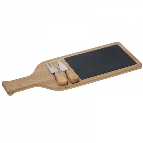 Juustu lõikelaud kiltkivist taldrikuga CALAIS