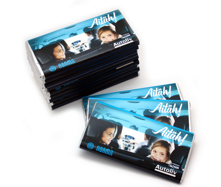 100 gr Kalevi šokolaad oma kujundusega ümbrispaberis