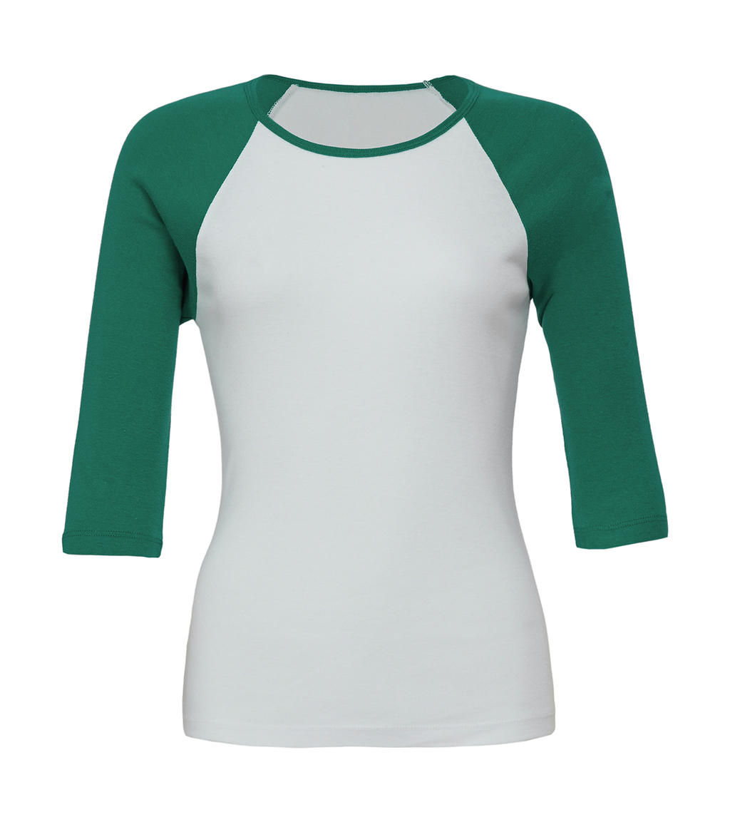 3/4 Sleeve Contrast Raglan T-Shirt