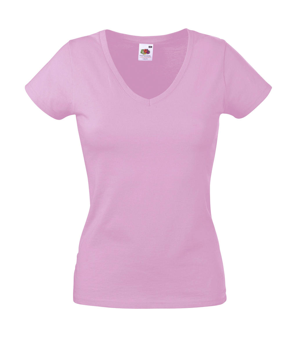 Lady-Fit Valueweight V-neck T
