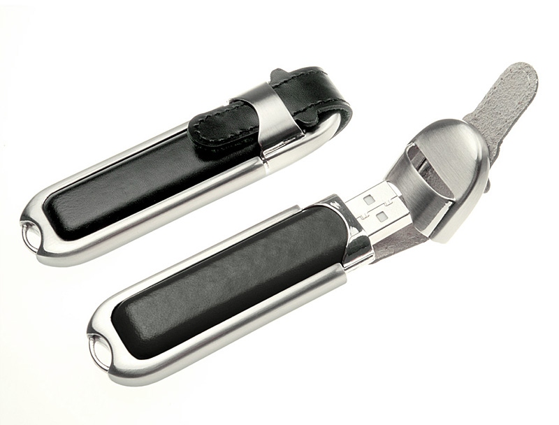 Mälupulk-USB leather memory stick 4 GB and 8 GB